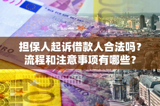 北京担保人起诉借款人合法吗？流程和注意事项有哪些？