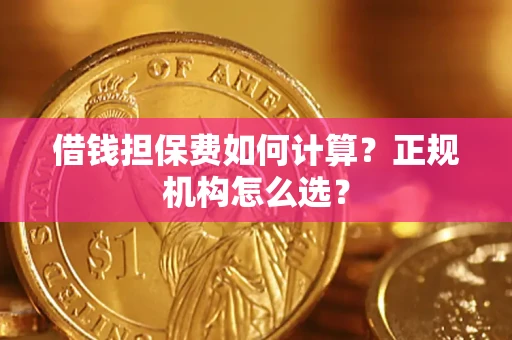 北京借钱担保费如何计算？正规机构怎么选？