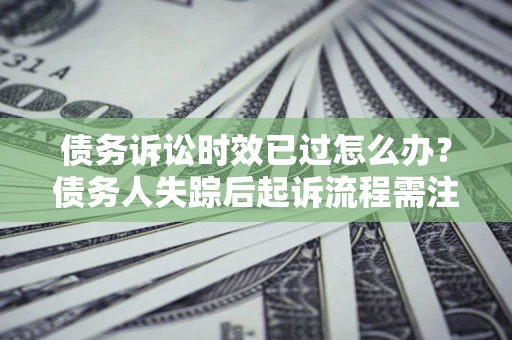 北京债务诉讼时效已过怎么办？债务人失踪后起诉流程需注意什么？