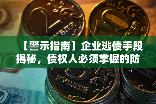 北京【警示指南】企业逃债手段揭秘，债权人必须掌握的防坑宝典